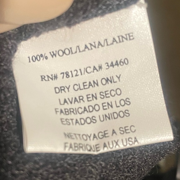 Eileen Fisher Charcoal Gray Soft Wool Pants - Picture 3 of 4